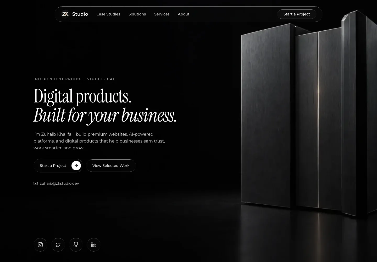 ZK Studio website